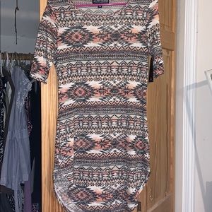 Almost Famous juniors Aztec print tunic
